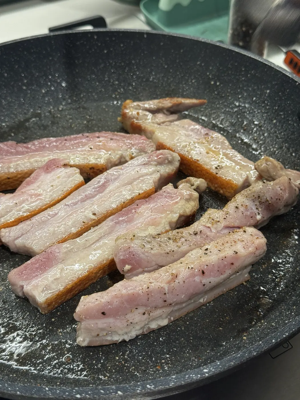 Pork frying