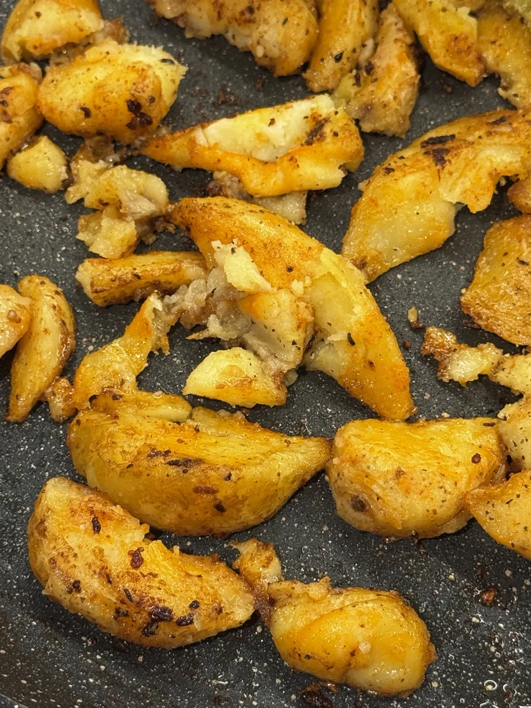 Crisping potatoes